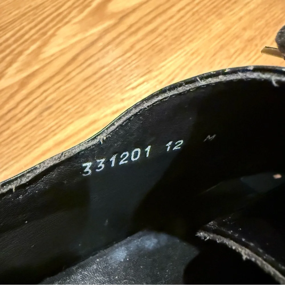 San Remo Black Leather Wing Tips Lace Up Dress Shoes 12M‎ Made in Italy